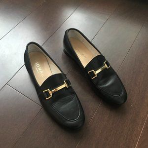 Jonak Paris Black Leather Loafer (39)